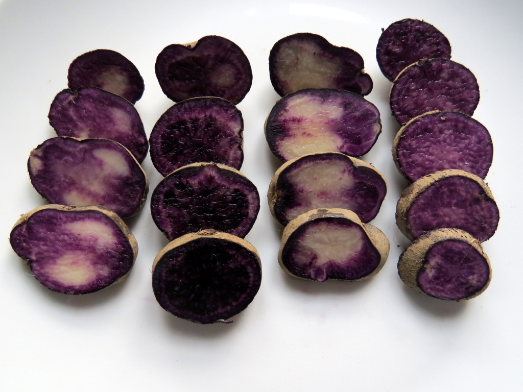 Vitelotte Potatoes